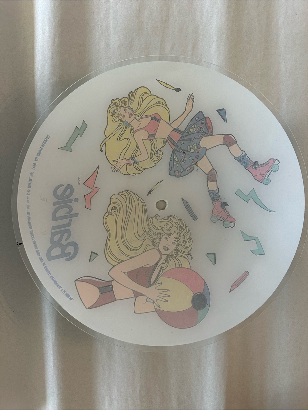 Vintage Barbie 1990 Ceiling Light Fixture - Picture 3 of 5